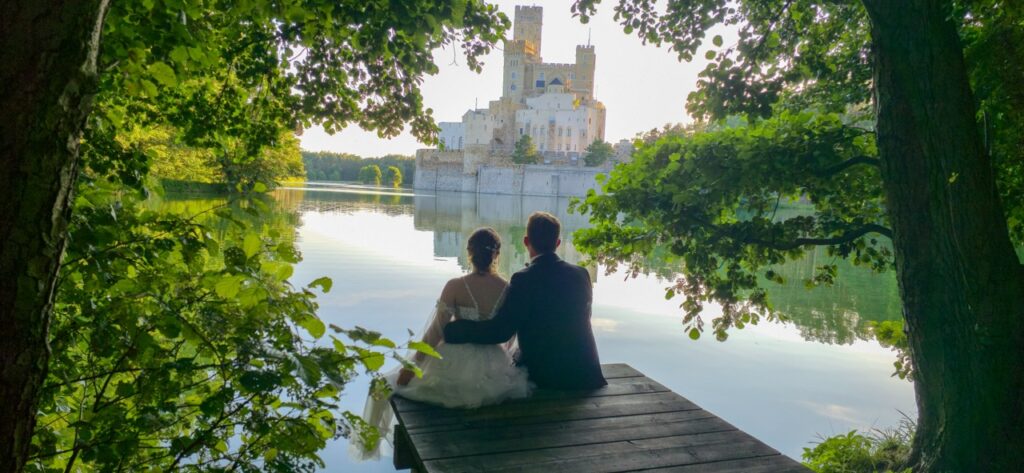 Hochzeitsfotoshootings am Schloss Stobnica